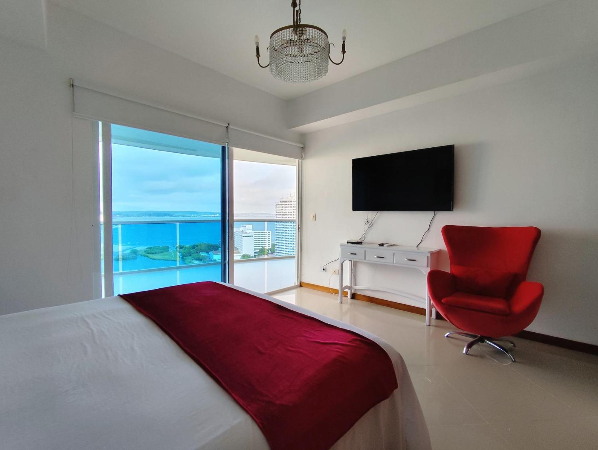 Apartamento De Lujo Con Vista Al Mar - Excelente Ubicacion Cartagena Buitenkant foto